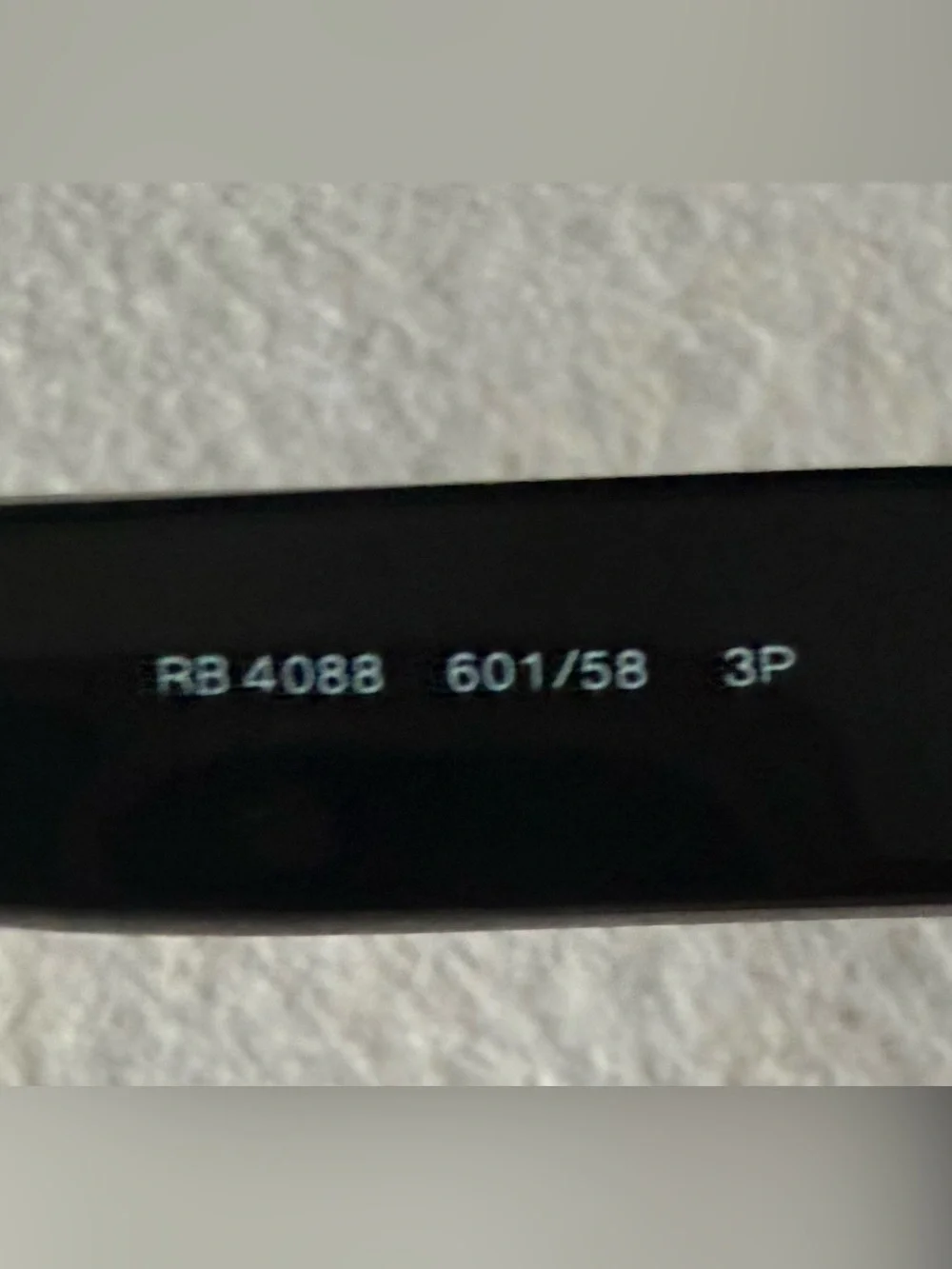 Ray-Ban RB4088 Black Wrap Sport Sunglasses Polarized Unisex With Cleaning Cloth